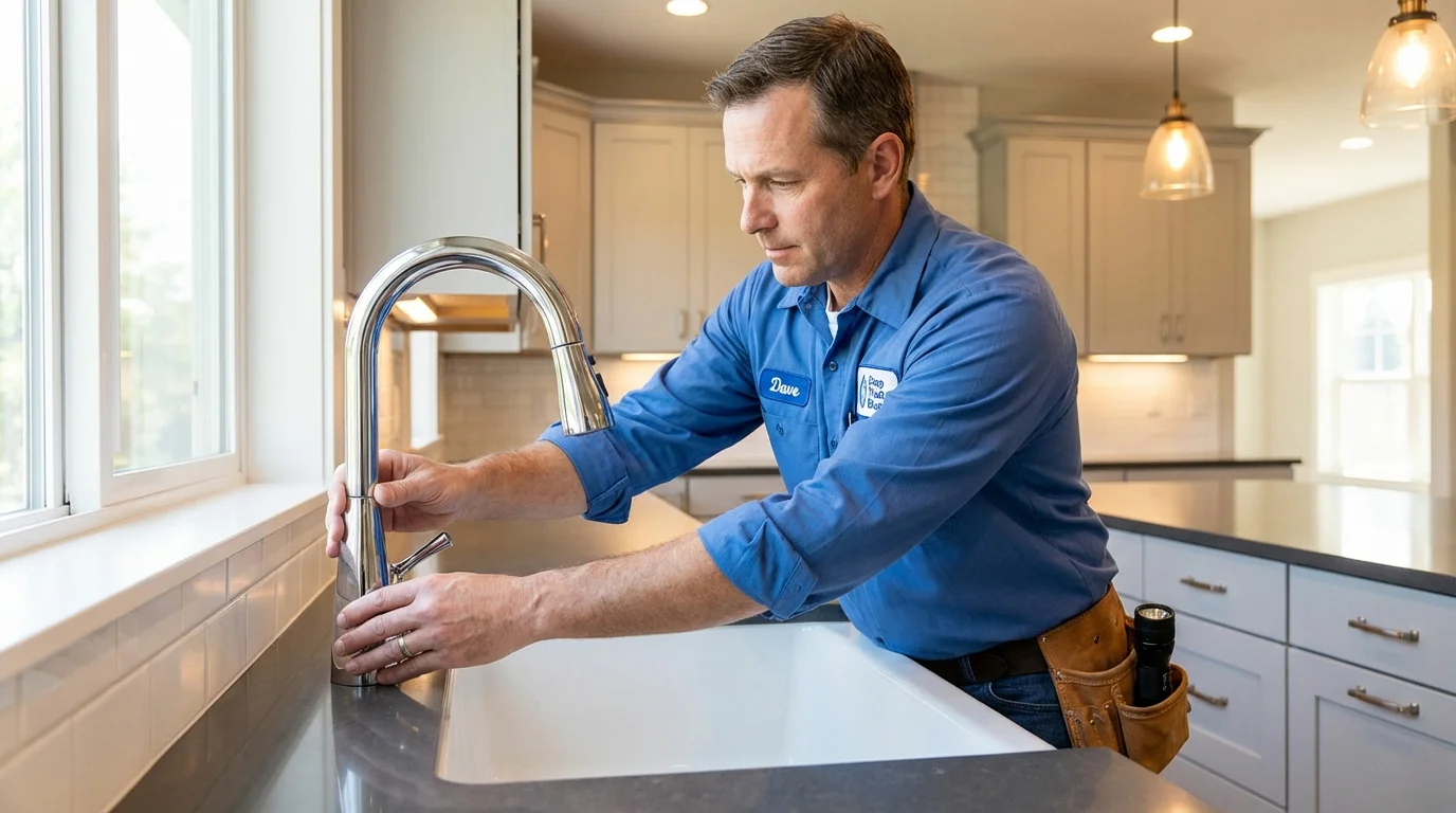 Kitchen faucet installation by Johns Plumbing LLC in Wynne