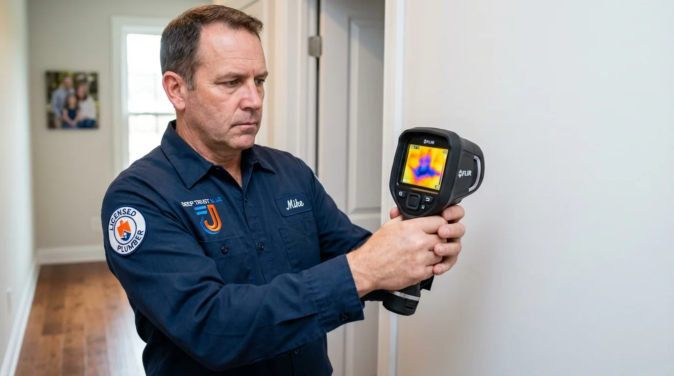 Thermal imaging leak detection by Johns Plumbing LLC in Wynne